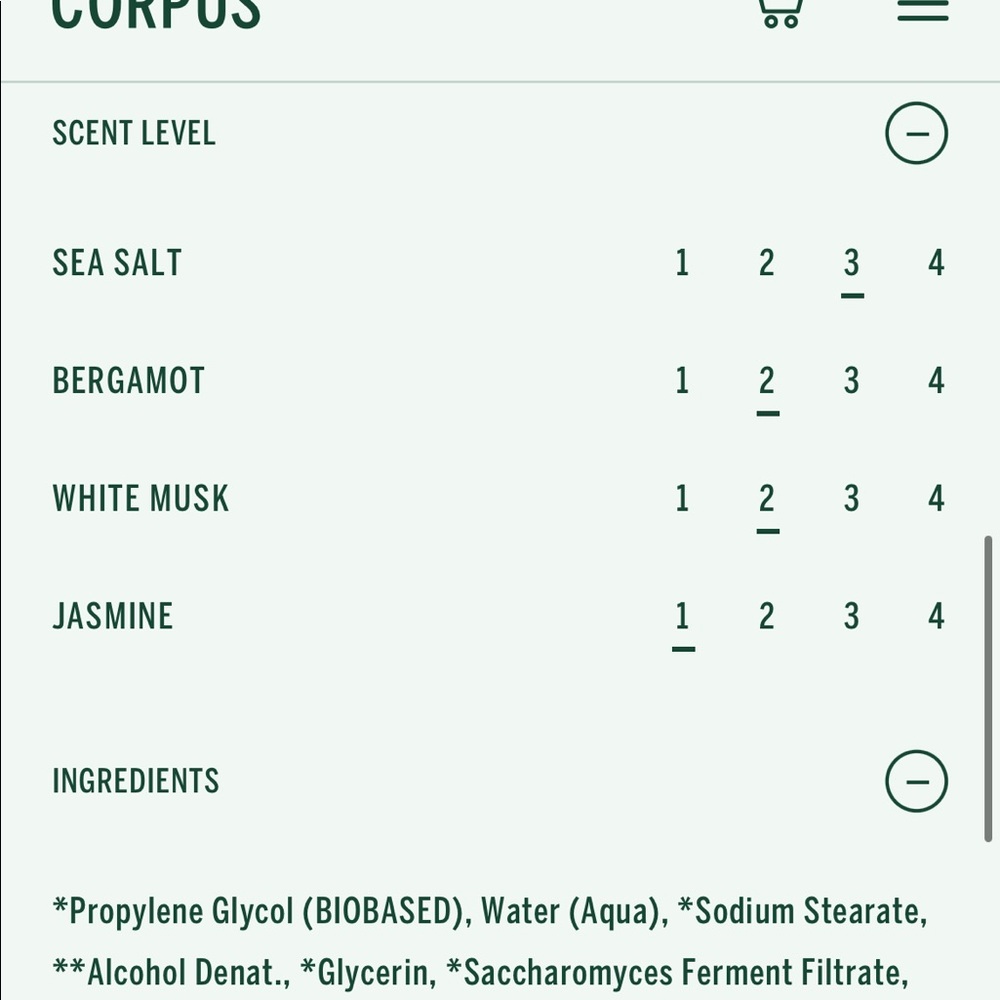 SOLD OUT Corpus Natural deodorant California - Picture 3 of 5